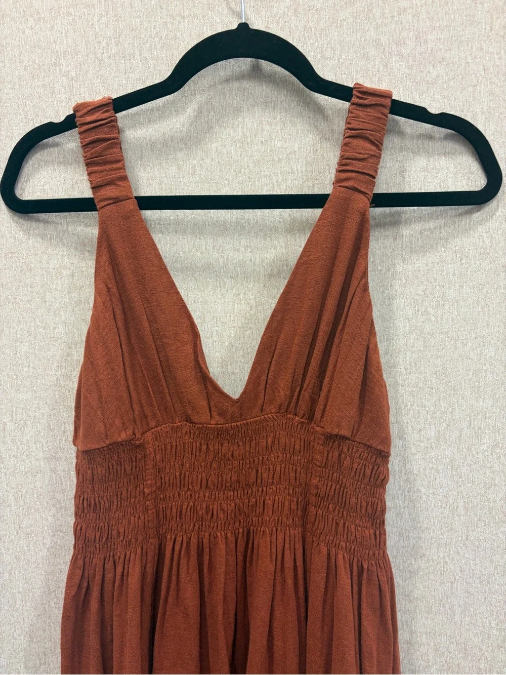 Abercrombie & Fitch Rust Brown Maxi Dress